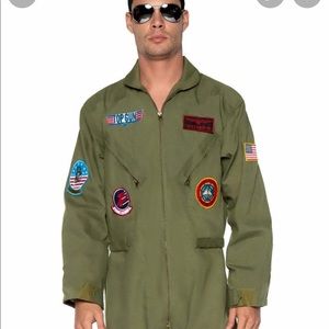 Leg Avenue Men's Top Gun Costume Flight Suit